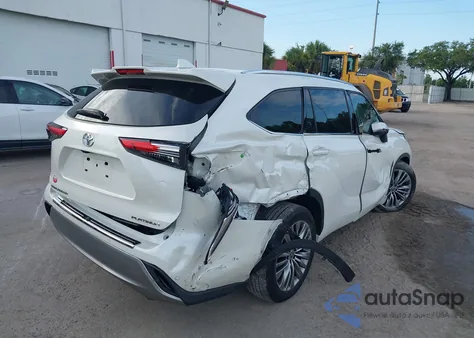 2021 Toyota Highlander Platinum from USA, damaged, VIN 5TDFZRAH1MS070280